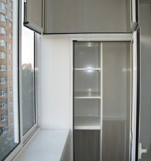 Фото комбинированного шкафа на балкон