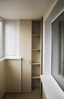 Распашной шкаф на балкон из портфолио фото